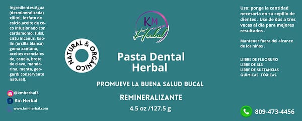 Pasta Dental Herbal 4 oz - Imagen 5