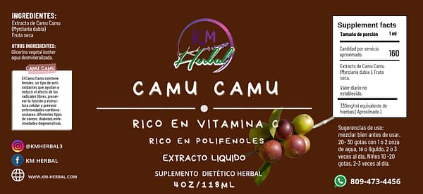 Extracto de Camu Camu 4 oz