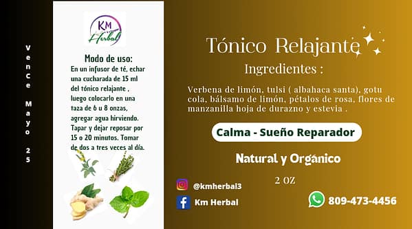 Tónico Relajante 2 oz - Imagen 3