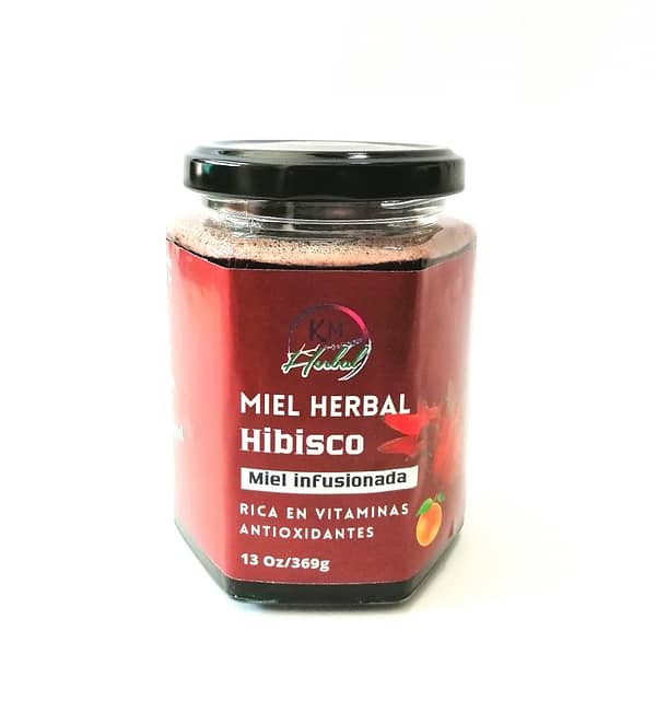 Miel Herbal Hibisco+Piel de Naranja 13 oz. - Imagen 2