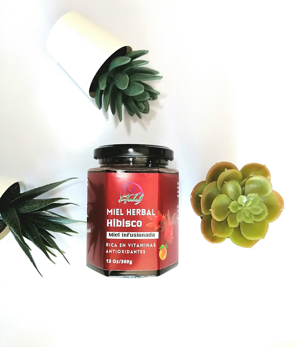 Miel Herbal Hibisco+Piel de Naranja 13 oz.